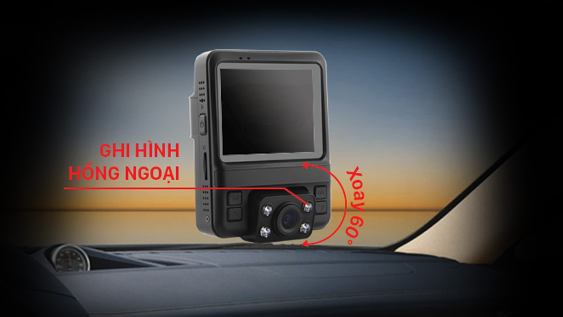 Camera trong được trang bị LED hồng ngoại